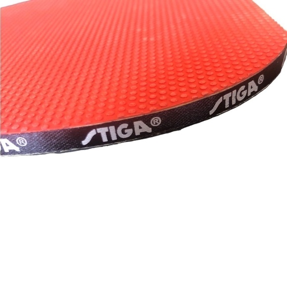 Stiga Classic 4 Player Table Tennis Set Recreational, 5-PlyBlade Red Black - Picture 4 of 4